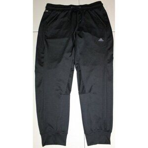 Womens Adidas Climalite Athletic High Rise Pants Large Black Running Pockets
